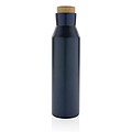 Termoska z recyklovanej ocele, objem 500 ml, modrá