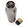 Termoska z recyklovanej ocele, objem 500 ml, strieborná