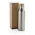 Termoska z recyklovanej ocele, objem 500 ml, strieborná