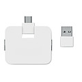 TOGAR Plastový štvorrého USB rozbočovač, biela