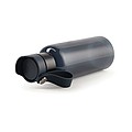 Transparentná fľaša na pitie 600 ml, z RPET, modrá