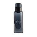 Transparentná fľaša na pitie 600 ml, z RPET, modrá