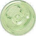 Transparentná fľaša na pitie, 650ml, recyklovaný plast, zelená