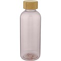 Transparentná fľaša z recyklovaného plastu, 650ml, ružová