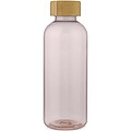 Transparentná fľaša z recyklovaného plastu, 650ml, ružová