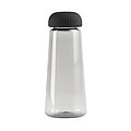 Transparentná fľaša z RPET, 575ml, čierna