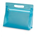 Transparentné PVC puzdro, tyrkysová
