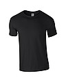 Tričko GILDAN SOFTSTYLE ADULT T-SHIRT 153g, čierna, S