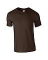 Tričko GILDAN SOFTSTYLE ADULT T-SHIRT 153g, stredne hnedá, S