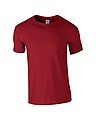 Tričko GILDAN SOFTSTYLE ADULT T-SHIRT 153g, svetločervenohnedá, XL