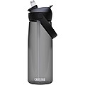 Tritanová fľaša na vodu s výklopnou slamkou 750ml, tmavo sivá