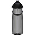 Tritanová fľaša na vodu s výklopnou slamkou 750ml, tmavo sivá
