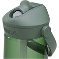 Tritanová fľaša na vodu s výklopnou slamkou 750ml, vojenská svetlo zelená