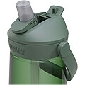 Tritanová fľaša na vodu s výklopnou slamkou 750ml, vojenská svetlo zelená