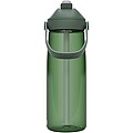 Tritanová fľaša na vodu s výklopnou slamkou 750ml, vojenská svetlo zelená