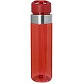 Tritanová fľaša s viečkom s hubicou 650ml, červená