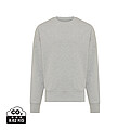 Unisex mikina Iqoniq Kruger relaxed fit, svetlo sivá, veľkosť XXS