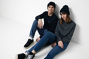 Unisex mikina Iqoniq Zion z recyklovanej bavlny, čierna, M