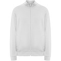 Unisex mikina na zips, ROLY ULAN, veľkosť M, biela