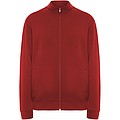 Unisex mikina na zips, ROLY ULAN, veľkosť M, červená