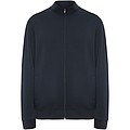 Unisex mikina na zips, ROLY ULAN, veľkosť S, námornícka modrá