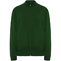 Unisex mikina na zips, ROLY ULAN, veľkosť S, tmavozelená