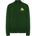 Unisex mikina na zips, ROLY ULAN, veľkosť S, tmavozelená