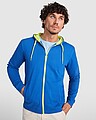 Unisex mikina ROLY FUJI, sivá melírovaná/žltá, S