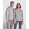 Unisex mikina Roly Fuji, veľkosť S, sivá/žltá