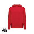 Unisex mikina s kapucňou a bočnými vreckami Iqoniq Yengo, červená, veľkosť 3XL
