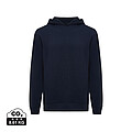 Unisex mikina s kapucňou a bočnými vreckami Iqoniq Yengo, námornícka modrá, veľkosť XS