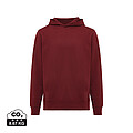 Unisex mikina s kapucňou a bočnými vreckami Iqoniq Yengo, vínovo červená, veľkosť XXL