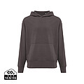 Unisex mikina s kapucňou Iqoniq Yoho relaxed fit, antracitová, veľkosť XXS