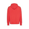 Unisex mikina s kapucňou Iqoniq Yoho z recyklovanej bavlny, červená, M
