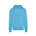 Unisex mikina s kapucňou Iqoniq Yoho z recyklovanej bavlny, svetlomodrá, XXS