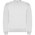 Unisex mikina s okrúhlym výstrihom, ROLY CLASICA, biela, vel. M
