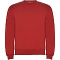 Unisex mikina s okrúhlym výstrihom, ROLY CLASICA, červená, veľ. XS