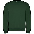 Unisex mikina s okrúhlym výstrihom, ROLY CLASICA, fľaškovo zelená, veľ. XS