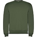 Unisex mikina s okrúhlym výstrihom, ROLY CLASICA, tmavá vojenská zelená, veľ. XS
