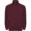 Unisex mikina so štvrtkovým zipsom, ROLY ANETO, purpurová, veľ. S