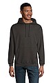 Unisex mikina SOLS CONDOR, tmavo šedý melír, veľkosť 3XL
