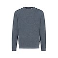 Unisex nefarbená mikina Iqoniq Denali z recyklovanej bavlny, námornícka modrá, XXS