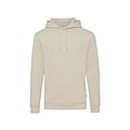 Unisex nefarbená mikina s kapucňou Iqoniq Torres z recyklovanej bavlny, béžová, XS
