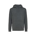 Unisex nefarbená mikina s kapucňou Iqoniq Torres z recyklovanej bavlny, čierna, M