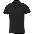 Unisex polokošeľa s krátkym rukávom z recyklovanej bavlny a polyesteru, ELEVATE EMERALD, čierna, veľ. XXS