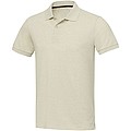 Unisex polokošeľa s krátkym rukávom z recyklovanej bavlny a polyesteru, ELEVATE EMERALD, krémová, veľ. L