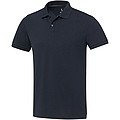 Unisex polokošeľa s krátkym rukávom z recyklovanej bavlny a polyesteru, ELEVATE EMERALD, navy, veľ. L