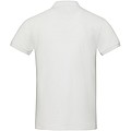 Unisex polokošele s krátkym rukávom z recyklovanej bavlny a polyesteru, ELEVATE EMERALD, biela, veľ. L