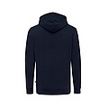 Unisex recyklovaná mikina Iqoniq s kapucňou, námornícka modrá, L