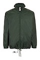 Unisex vetrovka SOLS SHIFT - UNISEX VODU ODPUDZUJÚCI VETROVKA, tmavozelená, XS